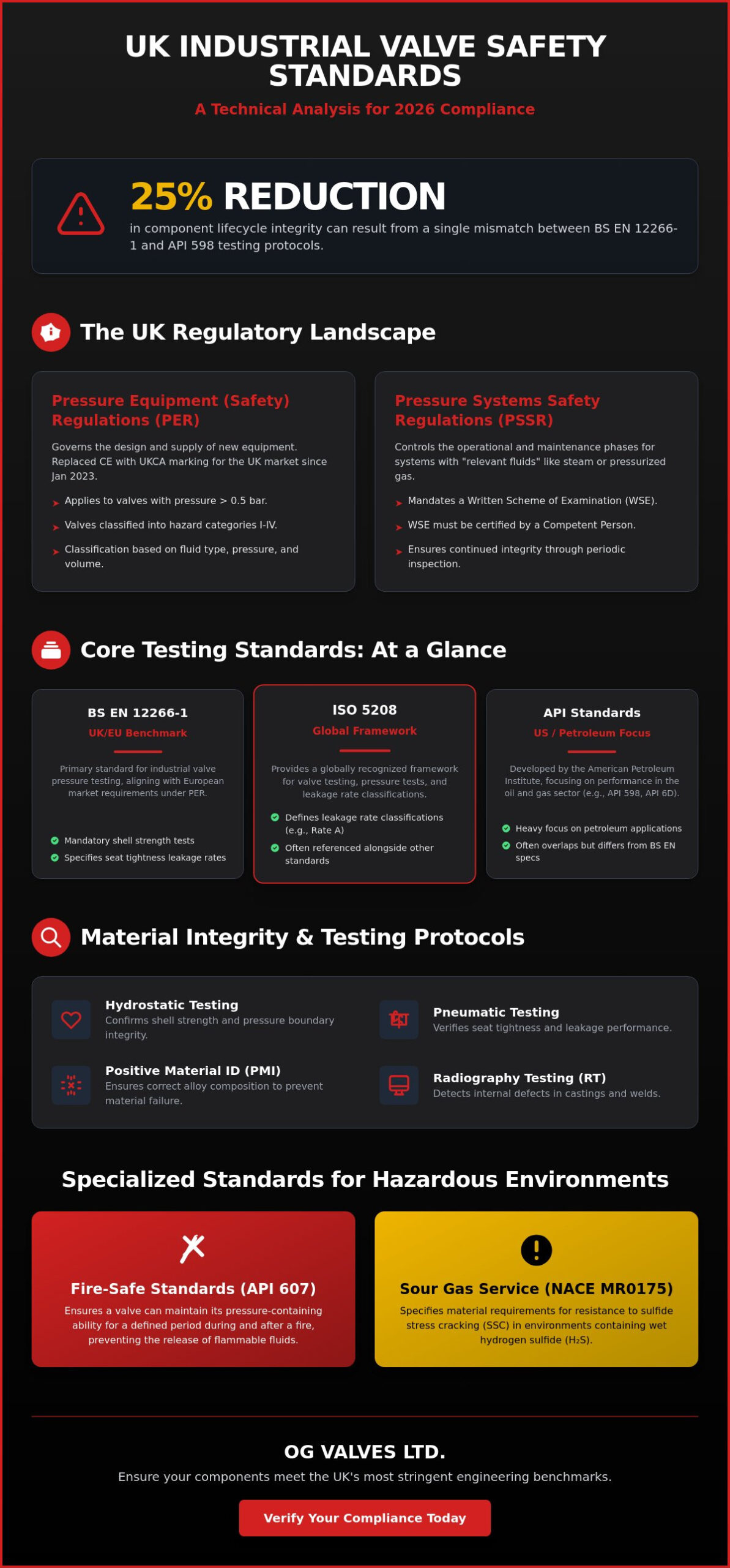 Industrial Valve Safety Standards in the UK: A Technical Compliance Guide (2026)