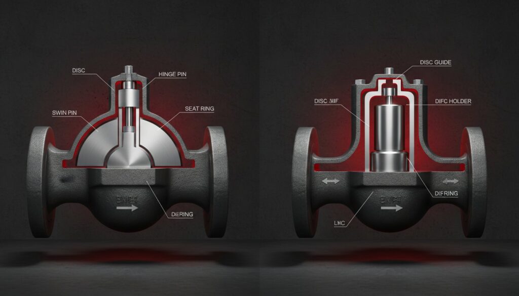Swing vs Lift Check Valve: A Technical Comparison for Industrial Applications