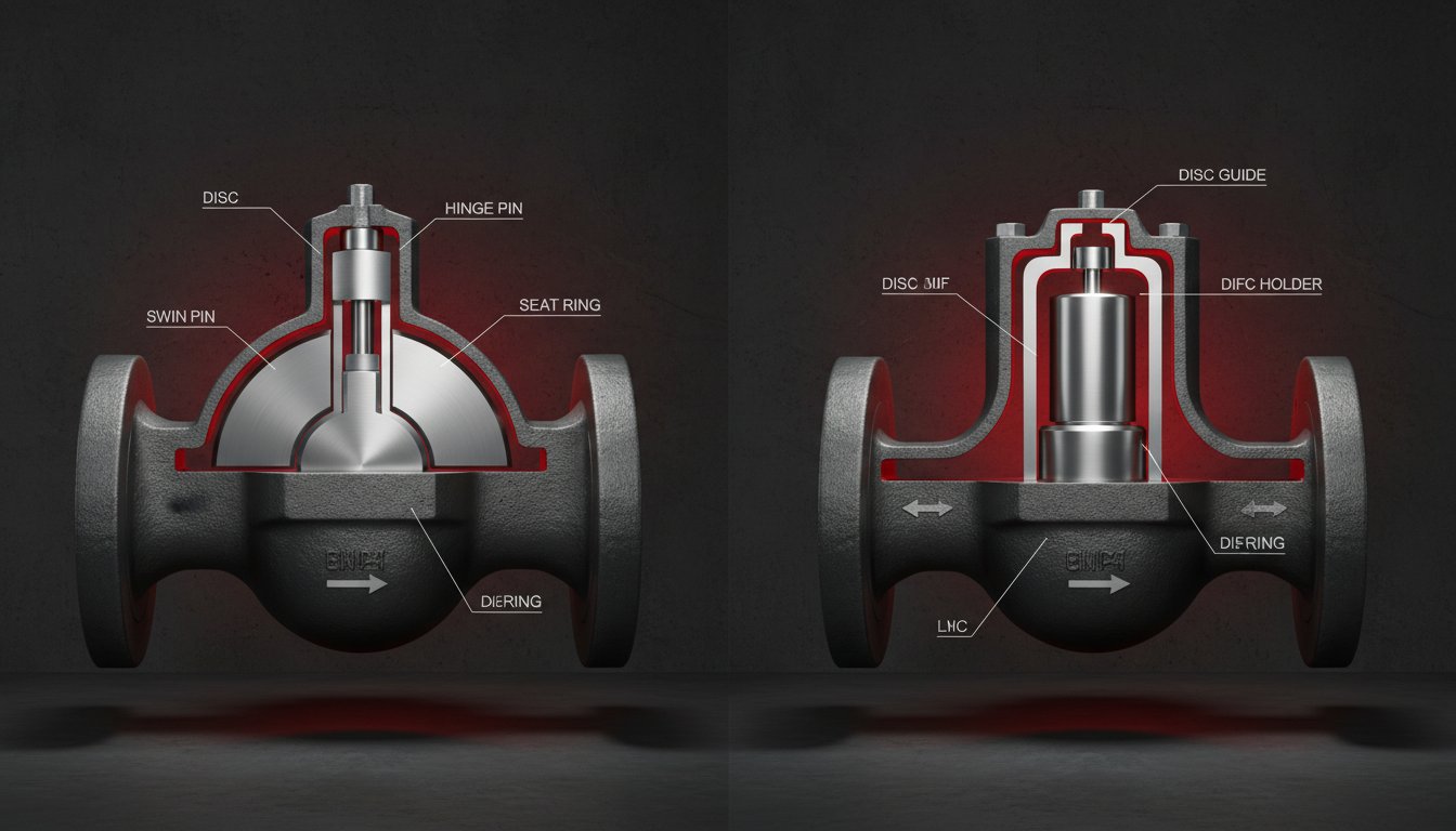Swing vs Lift Check Valve: A Technical Comparison for Industrial Applications
