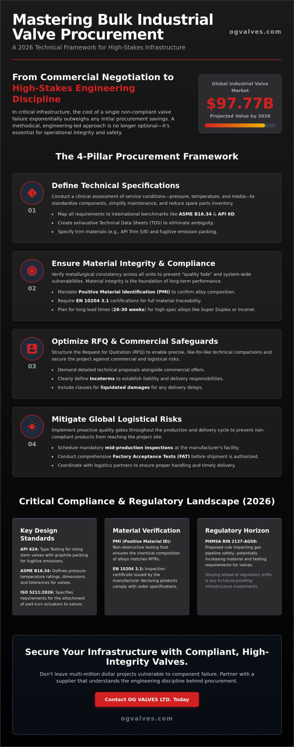 Bulk Industrial Valve Procurement Process: A Technical Engineering Guide (2026)