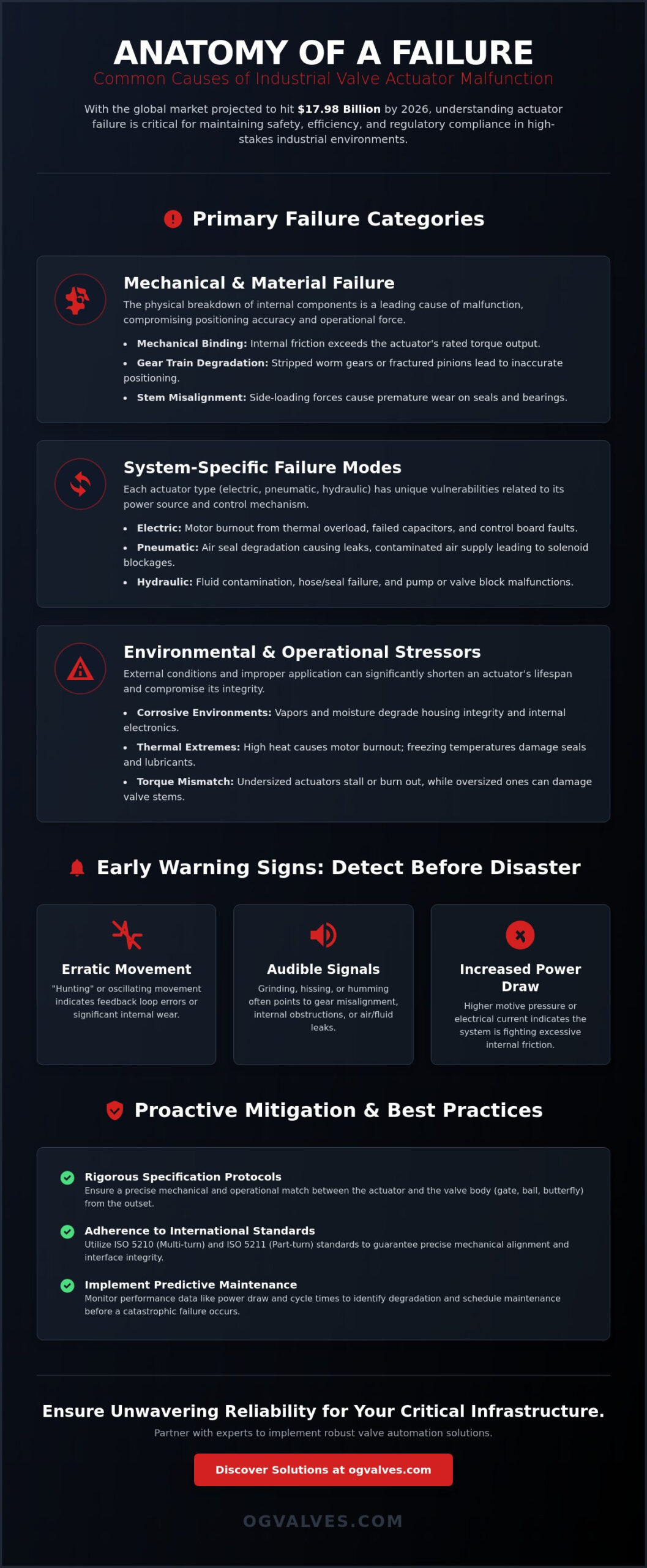 Common Reasons for Valve Actuator Failure: A Technical Analysis for 2026
