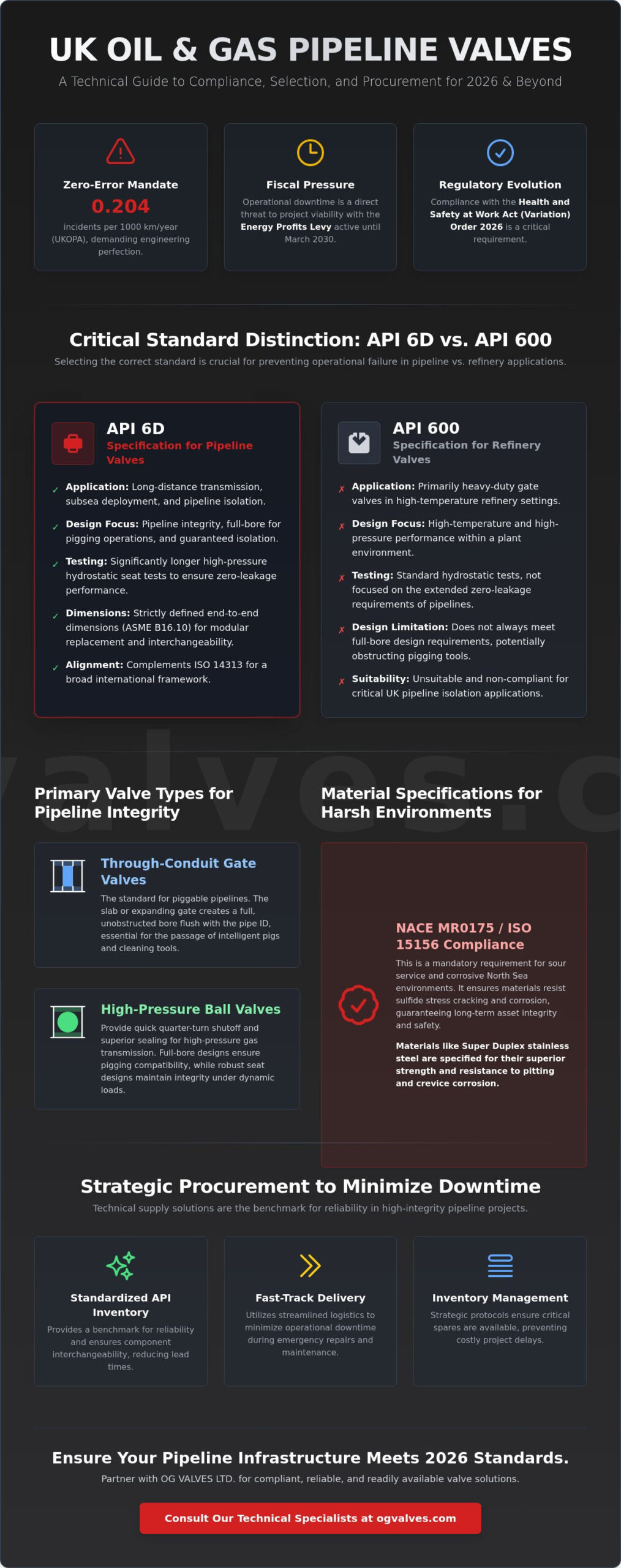 Valves for Oil and Gas Pipelines UK: Technical Specification and Procurement Guide (2026)