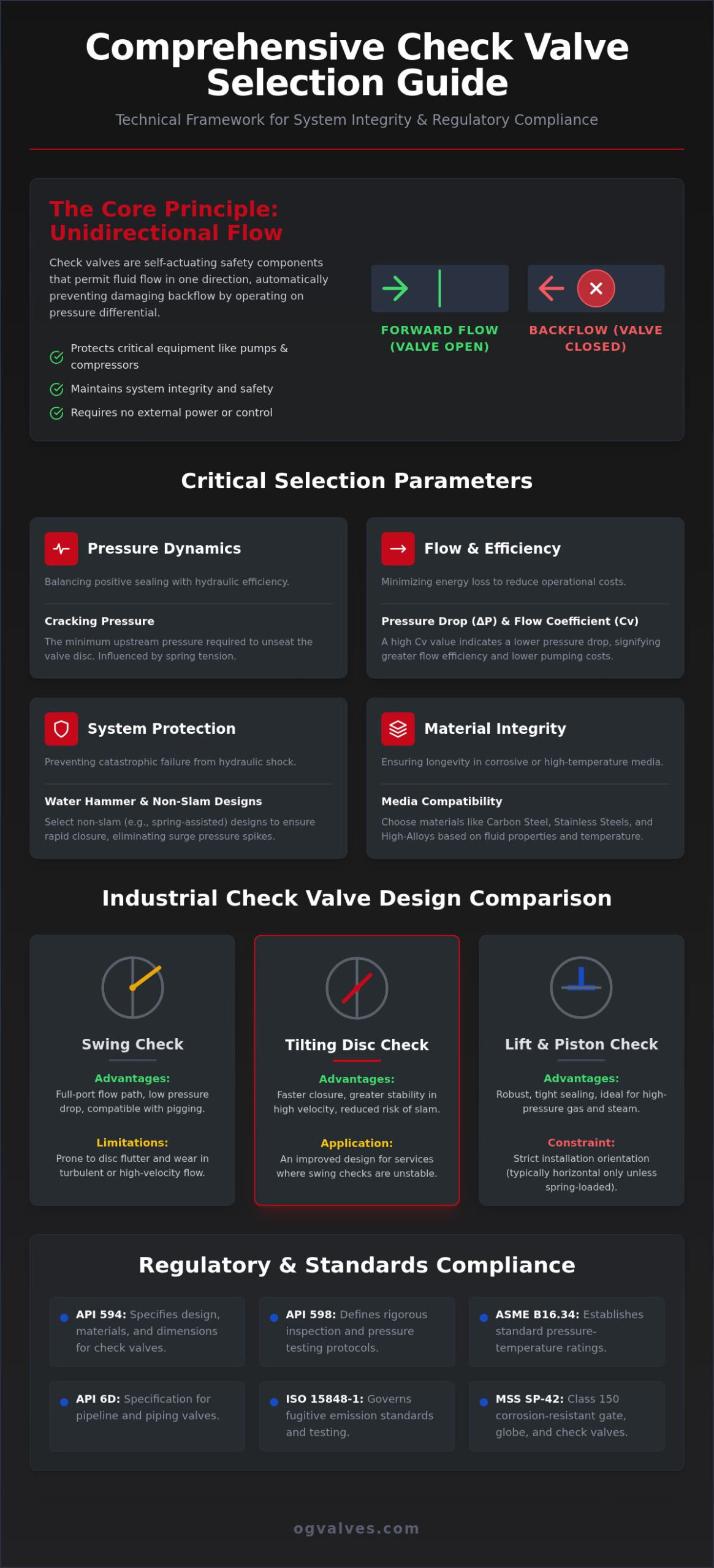 Industrial Check Valve Selection Guide: Technical Specification & Standards (2026)