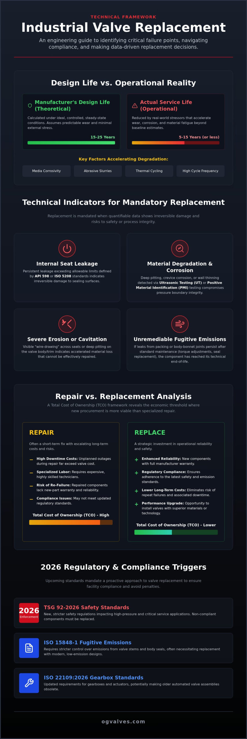 Technical Indicators and Criteria: When to Replace Industrial Valves (2026)